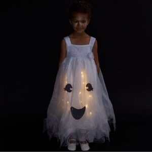 Ghost costume with Festive LED lights and fun glittering accents